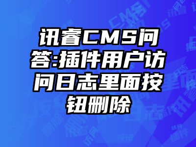 讯睿CMS问答:插件用户访问日志里面按钮删除